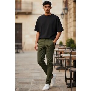 Fabletics Pants Mens Green Casual Pockets Stretch Golf Performance 32x32